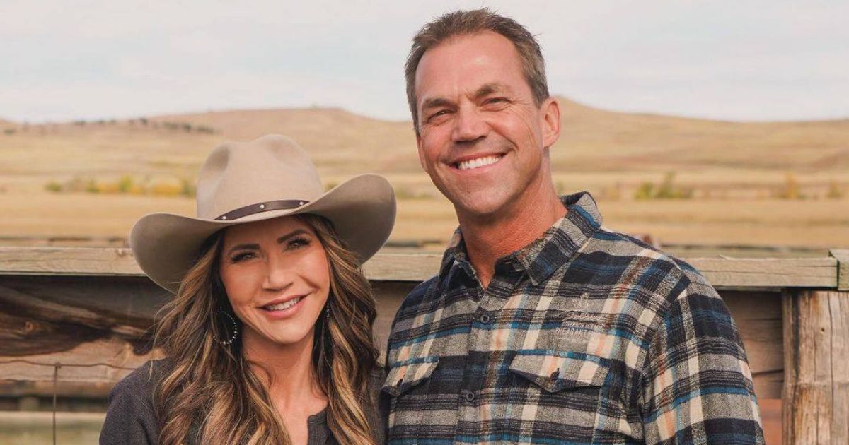 Bryon, the spouse of Kristi Noem, was visibly upset when he provided